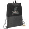 Ash Zippered Recycled Drawstring Bag