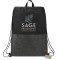 Ash Zippered Recycled Drawstring Bag