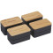 Stackable Bamboo Fiber Bento Box