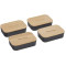 Bamboo Fiber Lunch Box with Cutting Board Lid