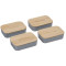 Bamboo Fiber Lunch Box with Cutting Board Lid