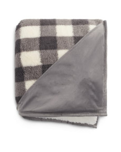 Field &amp; Co.® Double Sided Plaid Sherpa Blanket