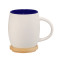 Hearth Ceramic Mug with Wood Lid/Coaster 15oz