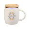 Hearth Ceramic Mug with Wood Lid/Coaster 15oz