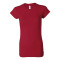 T-shirt côtelé sheer pour femmes