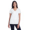 T-shirt pour femme en jersey liquide à col en V de Threadfast