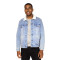 Manteau unisexe en denim doublé de sherpa