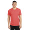 T-shirt pour homme en poly/coton à manches courtes et col rond
