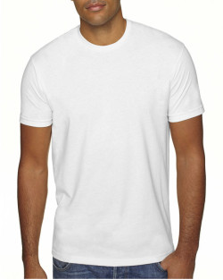 T-shirt suédé ajusté pour homme Premium à col rond