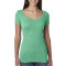 T-shirt pour femme en Tri-mélange à col étalé