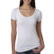 T-shirt pour femme en Tri-mélange à col étalé