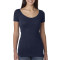 T-shirt pour femme en Tri-mélange à col étalé