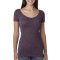 T-shirt pour femme en Tri-mélange à col étalé
