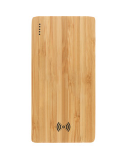 Banque d'alimentation sans fil en bambou Plank 5 000 mAh