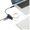 Aluminum 4-Port USB 3.0 Hub with Type C Adapter