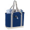 Fourre-tout bateau zippé en coton Atlantic Stripe 20oz