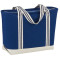 Fourre-tout bateau zippé en coton Atlantic Stripe 20oz