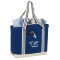 Fourre-tout bateau zippé en coton Atlantic Stripe 20oz