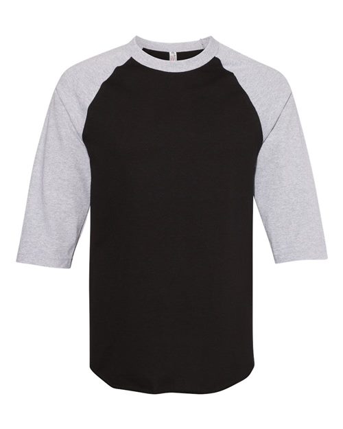 T-shirt manches raglan 3/4 classique pour adultes