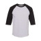 T-shirt manches raglan 3/4 classique pour adultes