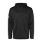 Textured Mixed Media Hooded Sweatshirt