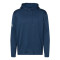 Textured Mixed Media Hooded Sweatshirt