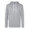 Textured Mixed Media Hooded Sweatshirt
