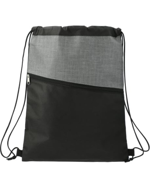 Sac à cordon zippé à tissage croisé