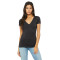 Ladies' Jersey Short-Sleeve Deep V-Neck T-Shirt