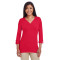 Ladies' Perfect Fit™ Y-Placket Convertible Sleeve Knit Top