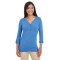 Ladies' Perfect Fit™ Y-Placket Convertible Sleeve Knit Top