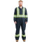 Men's Safety Striped Gasket Unlined Coverall