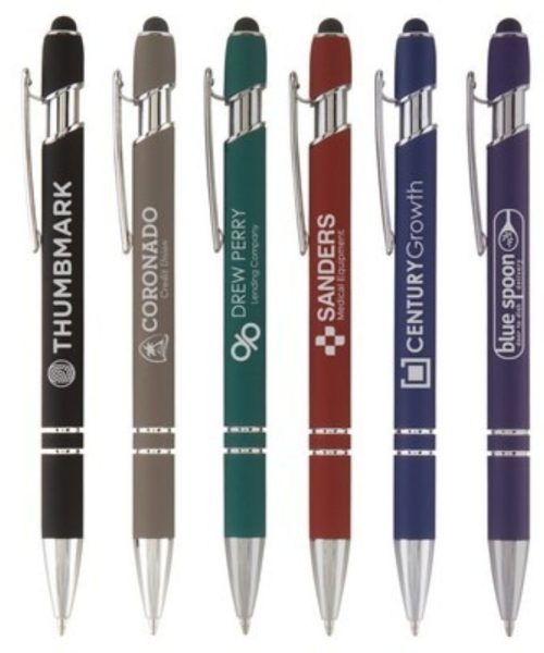 Ellipse Softy w/Stylus - Laser Engraved - Metal Pen